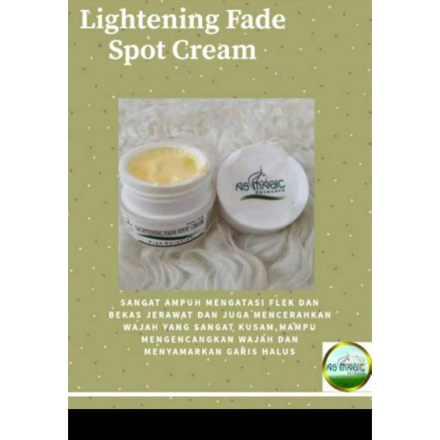 Lightening fade spot cream|krim flek as magic skincare