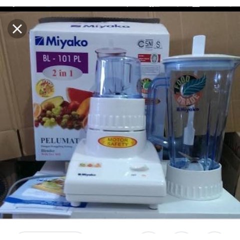 MIYAKO BLENDER BL-101 PL / BL-101PL / PL 101 BL (PLASTIK / 1 LITER) GARANSI RESMI ORIGINAL 100% TERMURAH !