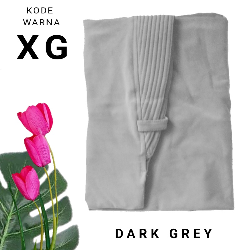 HIJAB MARYAM TALI DEWASA JERSEY PREMIUM 10 TAHUN KEATAS-JILBAB BERGO-ADEM DAN JAHITAN RAPI-KBSN- kode L-XG - DARK GREY