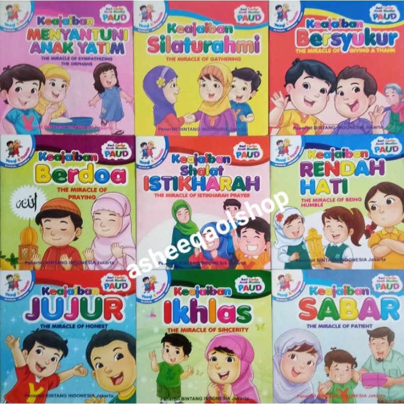 Buku Cerita Anak Keajaiban Jujur, Silaturahmi, Bersyukur, Sabar, Berdoa, ikhlas, Rendah hati, shalat, Anak yatim