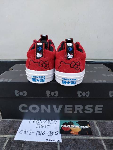 one star hello kitty converse
