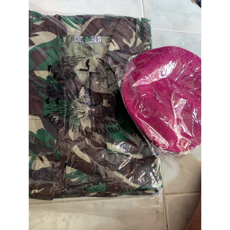 bajo loreng tni original