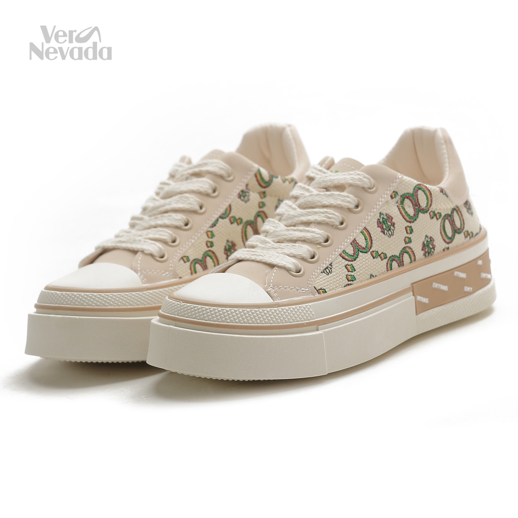 Vera Nevada Sepatu Sneakers Wanita Sport Shoes VN1214-CREAM
