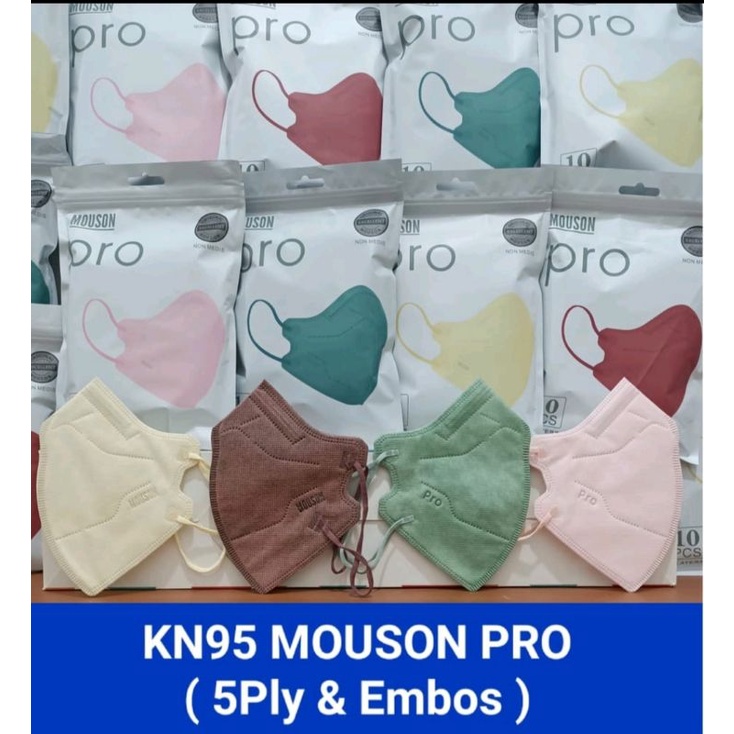 Masker KN95 Real 5ply/LAPIS Mouson Pro isi 10pcs