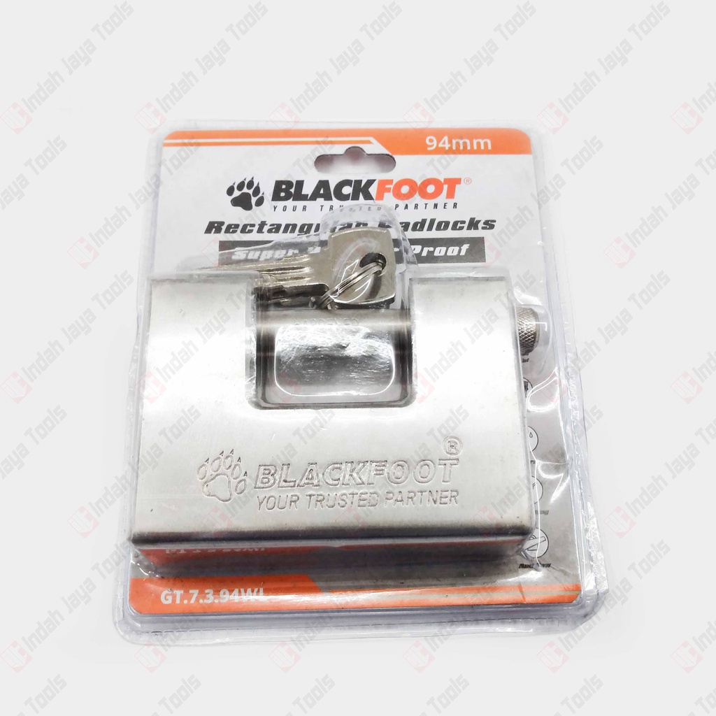 BLACKFOOT Rectangular Padlocks - Gembok Gudang Kotak Panzer Panser Anti Maling