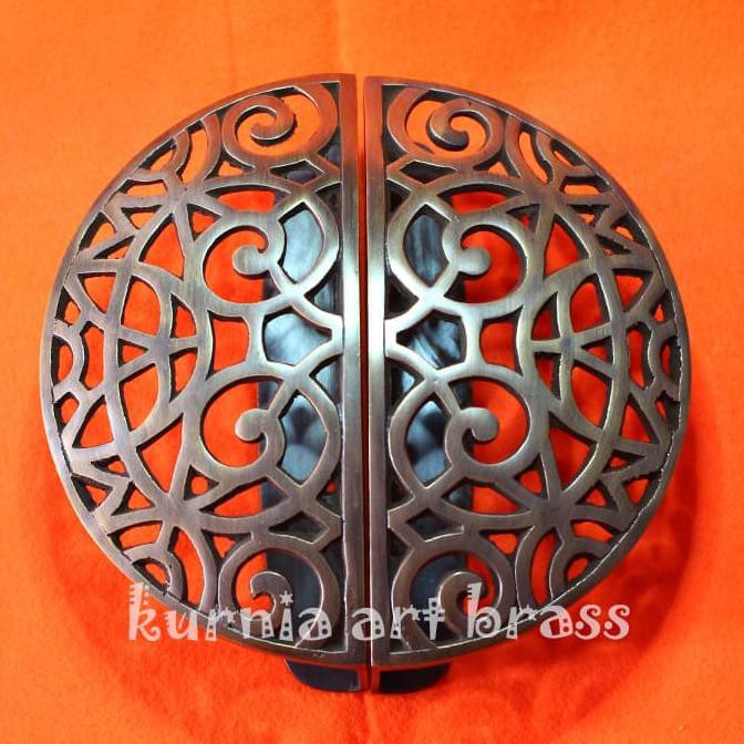 HANDLE PINTU RUMAH/TARIKAN PINTU RUMAH KUPU TARUNG KUNINGAN ANTIK