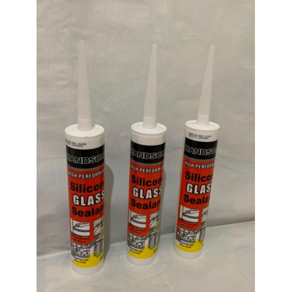 Handsome Lem Silicone Sealant Kaca Acetic Silent Clear & Black