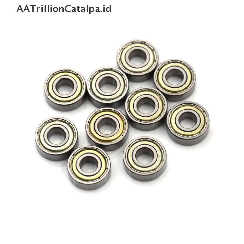 10pcs 696ZZ Deep Groove Miniatur Ball Bearing 6x15 X 5mm Bahan Metal