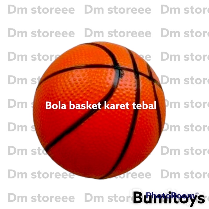 mainan bola basket karet besar / bola karet motif basket / mainan olahraga / mainan anak murah