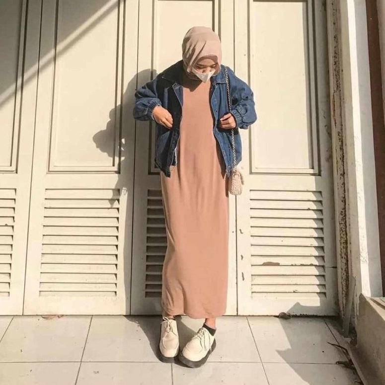 INNER SPAN DRESS TANPA LENGAN | INNER SPAN | INNER DRESS SPAN