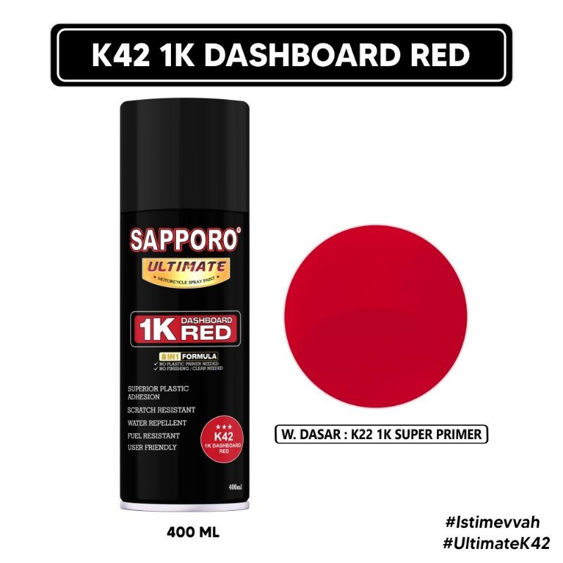 Sapporo Ultimate K42 1K Dashboard Red / cat dashboard Sapporo spray