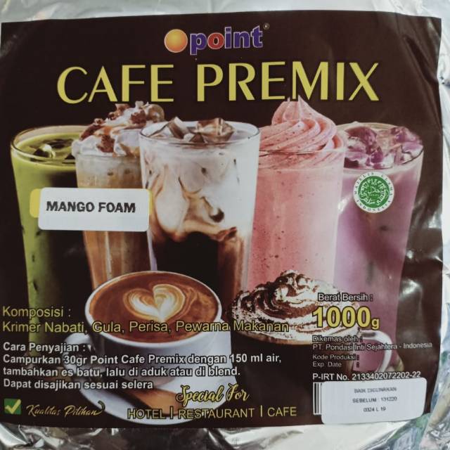 

O Point Dringking powder Mango Foam.