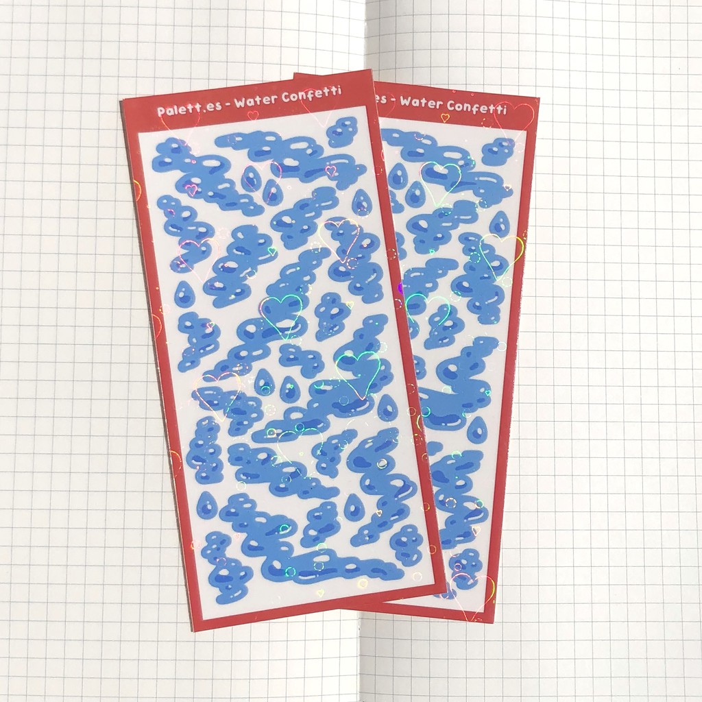 

[LAST STOCK] Palett.es - Water Confetti Sticker Sheet