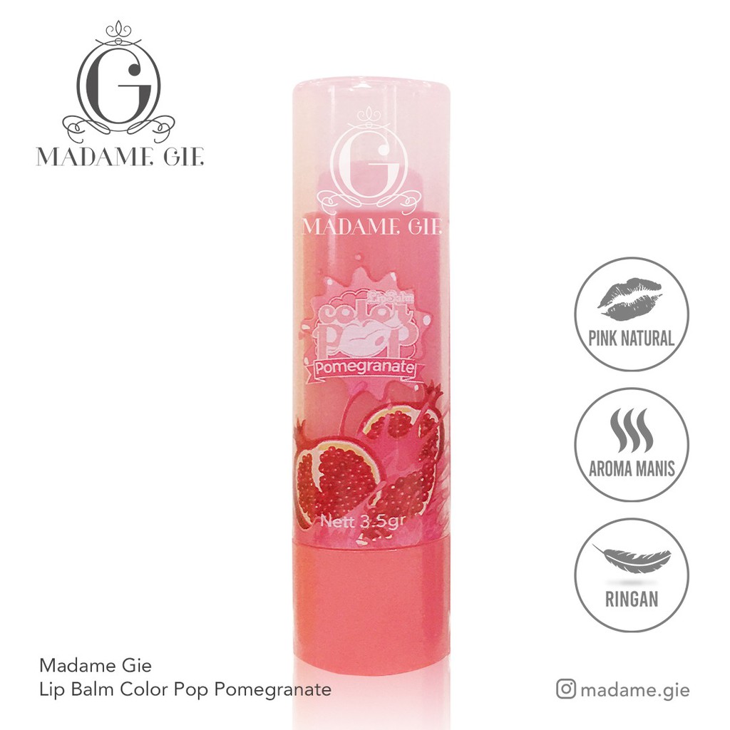 ★ BB ★ Madame Gie Color Pop Lip Balm Fruity New Edition