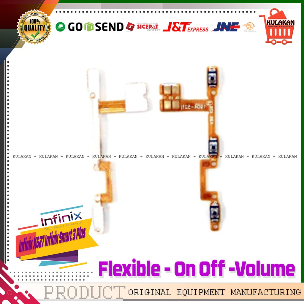FLEXIBLE ON OFF INFINIX X627 INFINIX SMART 3 PLUS TOMBOL VOLUME FLEKSIBEL POWER