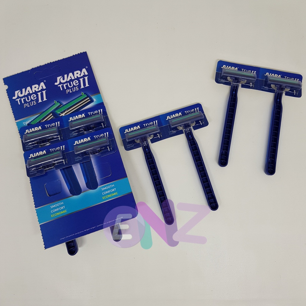 ENZ ® Alat cukur kumis / alat cukur jenggot / alat cukur rambut / pisau cukur / silet cukur / shaving /ALAT CUKUR - 2SILET - BIRU - KUMIS JENGGOT DLL 1086