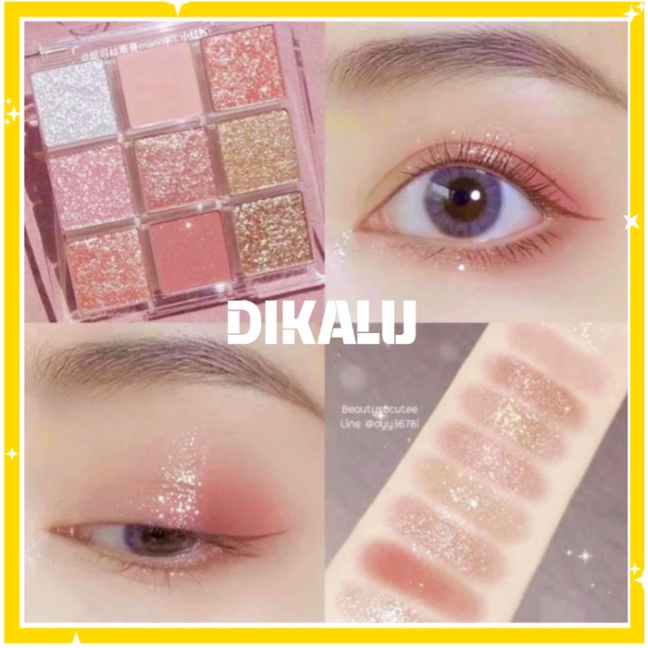DIKALU COCO VENUS Korean Eyeshadow Pallete Murah Matte  Palet 9 Warna Waterproof XX012 XX016