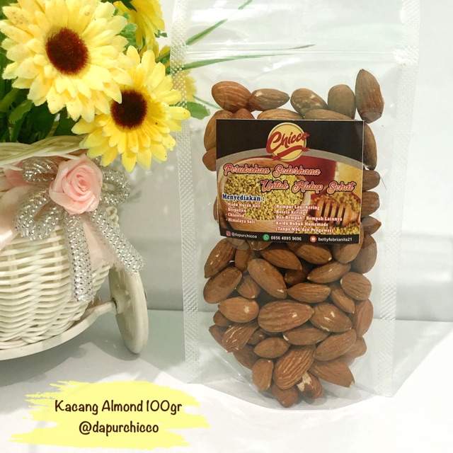 

Kacang almond panggang 100gr