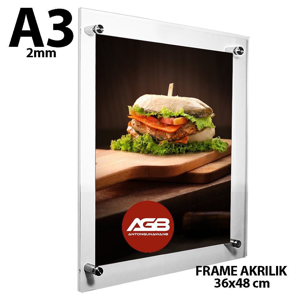 

Acrylic - Frame Akrilik A3 36x48cm 2mm