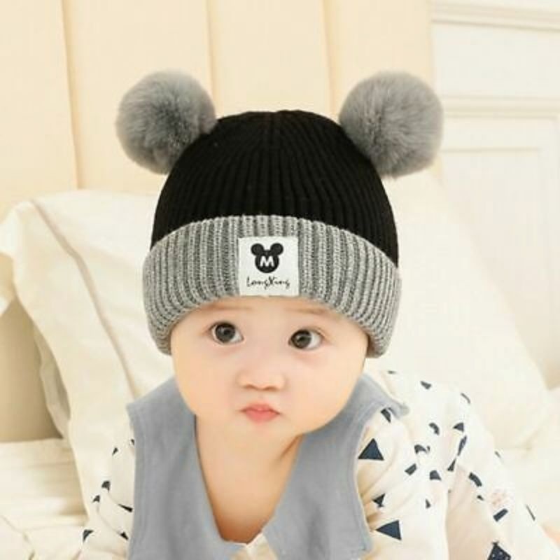 Topi Anak Rajut (M Mickey) haopenyou