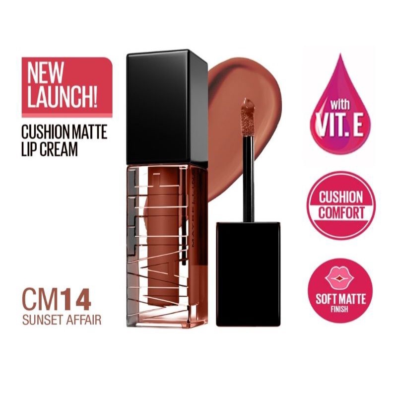 Maybelline Cushion Matte Lip Cream - CM.14 Sunset Affair