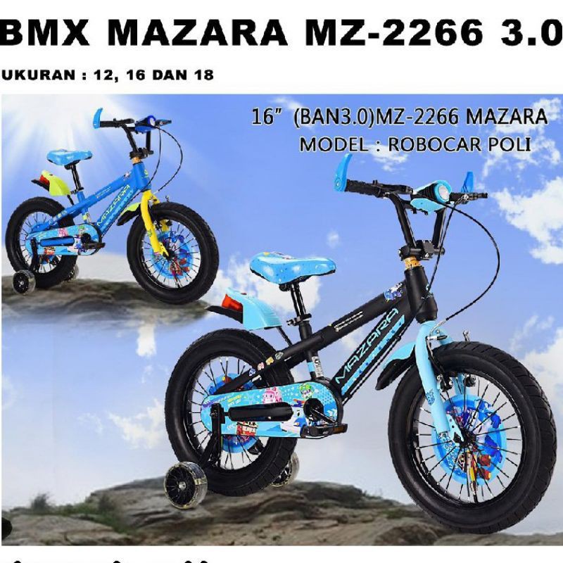 Sepeda BMX 16" Mazara MA-2266-6 Ban 3.0
