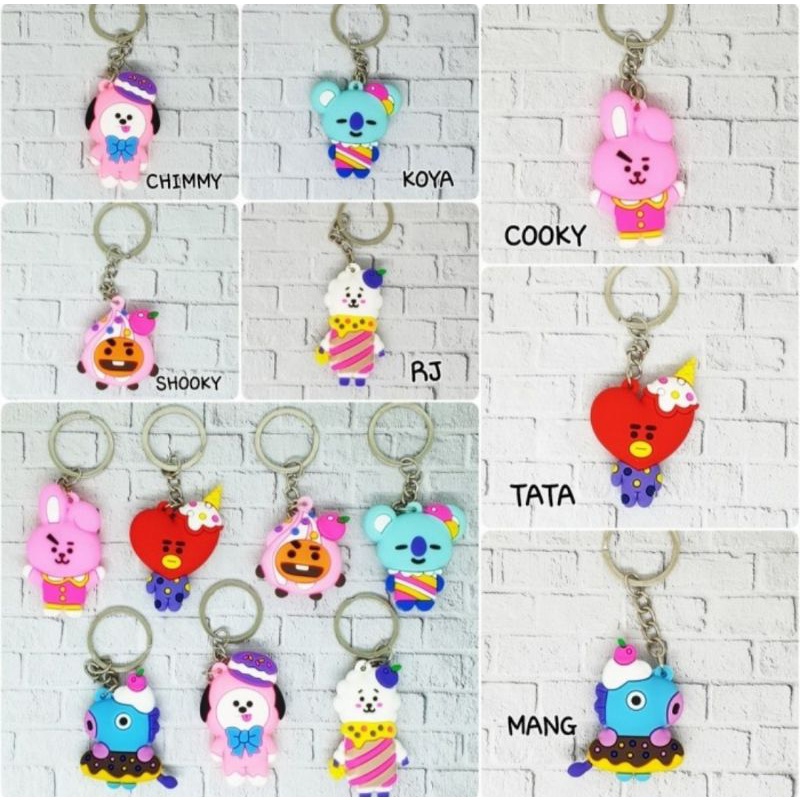 gantungan lucu korea - gantungan bts bt21 - pernak pernik bts lucu