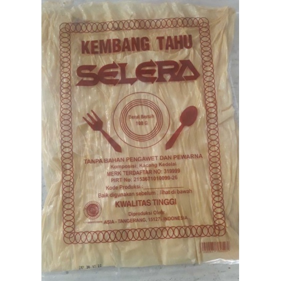 

Kembang tahu merk Selera 100gram