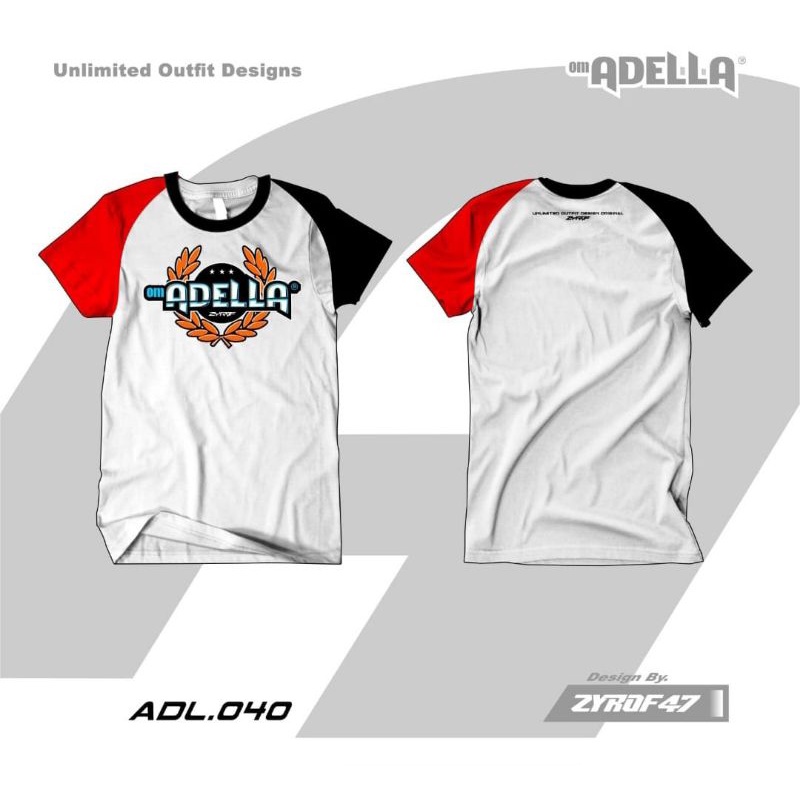 KAOS ADELLA ORIGINAL 100% By Zyrof-koas distro-pakaina pria wanita-kaos murah