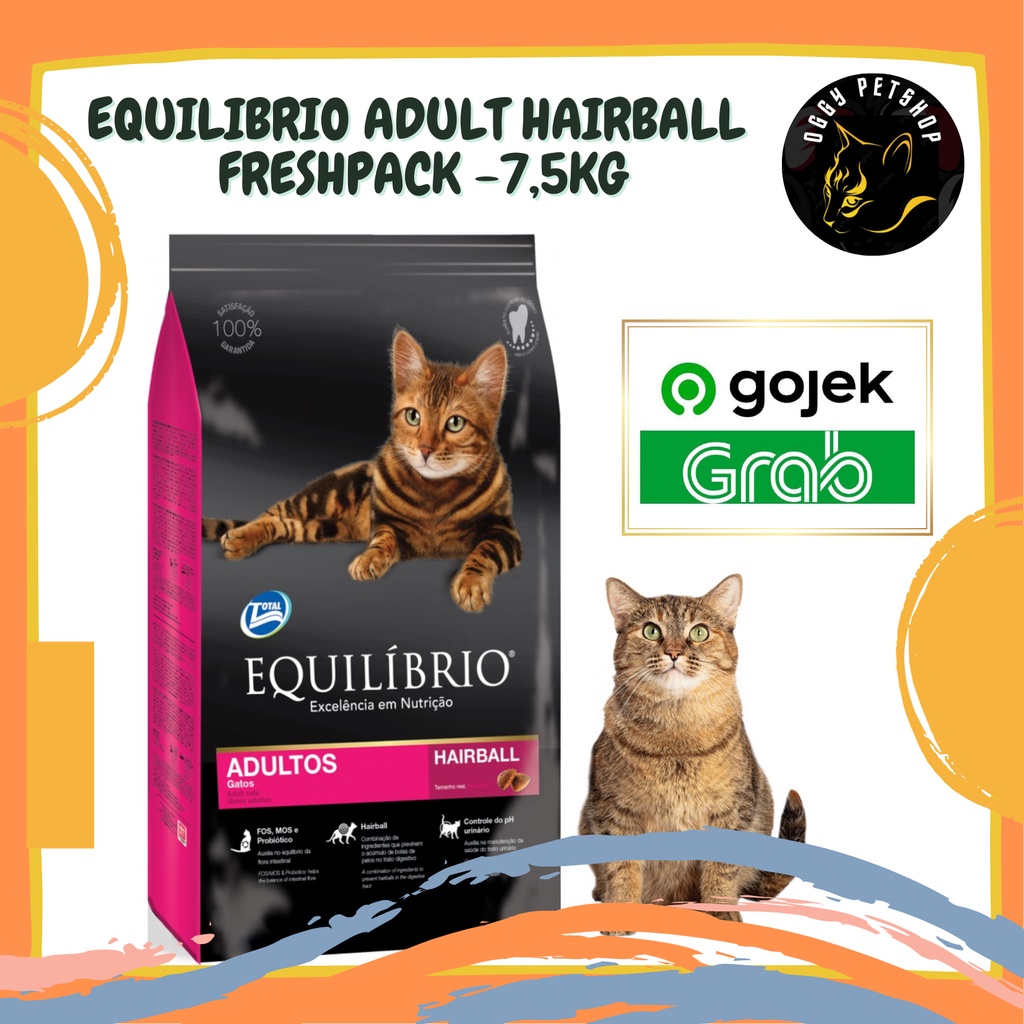 [GRAB GOJEK] EQUILIBRIO ADULT CAT Makanan Kucing 7.5  kg FRESHPACK TOP