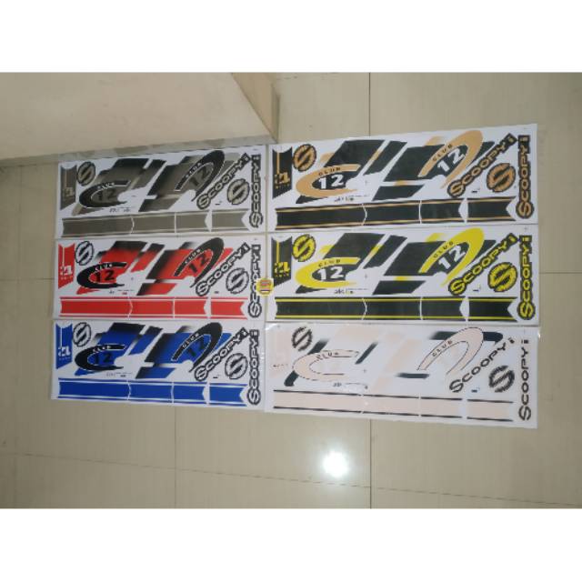 Striping thailand Scoopy club 12 untuk scoopy new 2017 ring 12