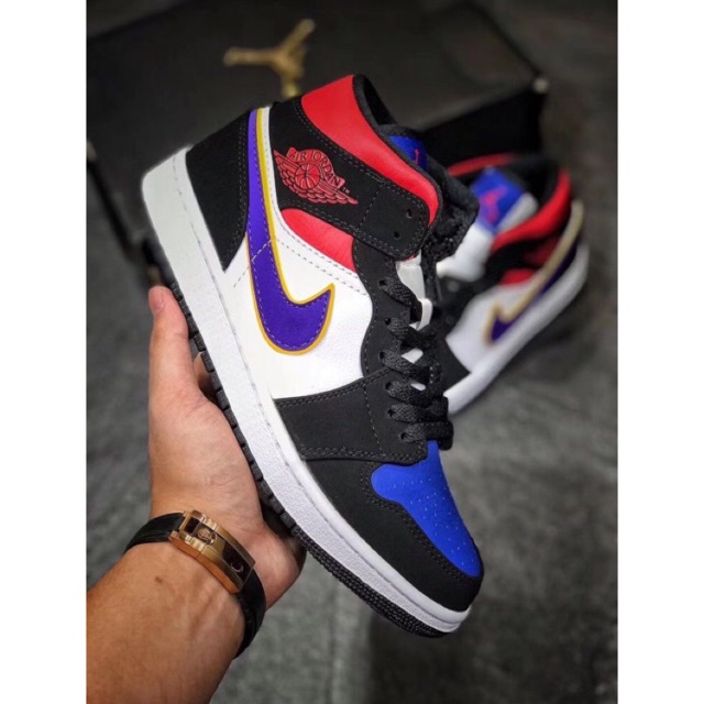 Nike Air Jordan 1 Mid Se Lakers Top 3 Trainers Online Sales Off55