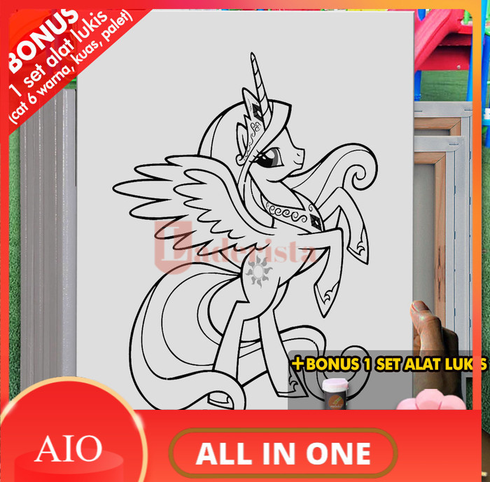 

Kanvas Lukis Coloring My Little Pony 1 30x40 cm MEL1111