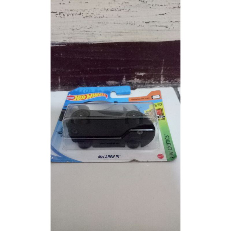 HOT WHEELS MCLAREN P1 HITAM HW EXOTICS LOT N 2020, DIECAST MOBIL MAINAN