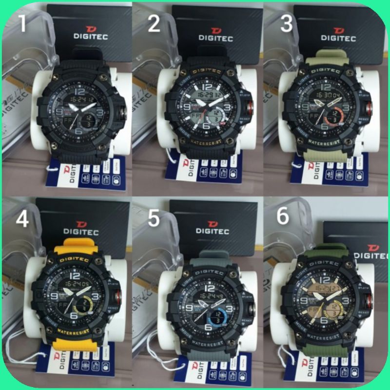 Jam Tangan Pria Digitec DA2102 DA 2102 T Analog Digital ORI