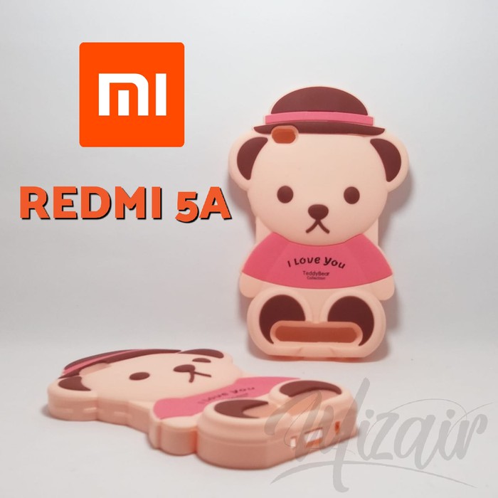 Case 4D Teddy Bear Xiaomi Redmi 5A /Karakter/Silikon/3D/Soft/Cute