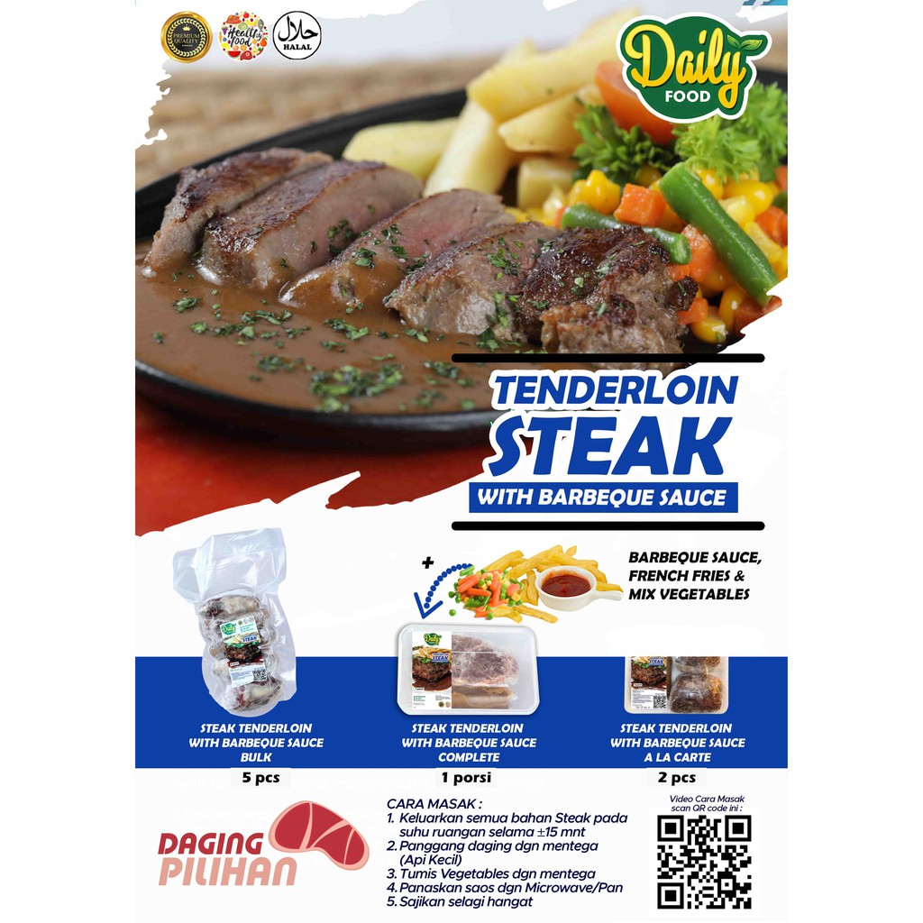 

Daily Steak Tenderloin (Frozen Food)
