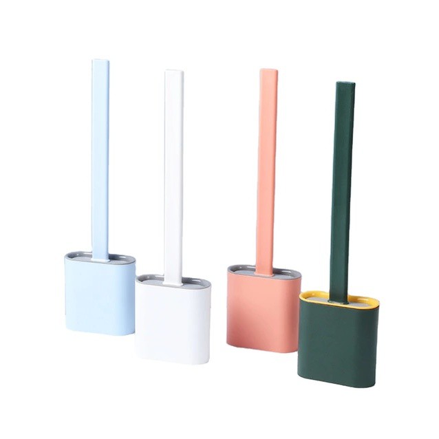 Sikat WC Silicone Silikon Sikat Pembersih Toilet Fleksibel - Random Colour