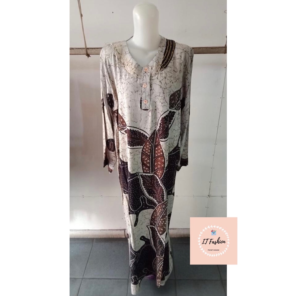 Daster Longdress Dia Putri Batik Pekalongan Baju Tidur Daster Busui