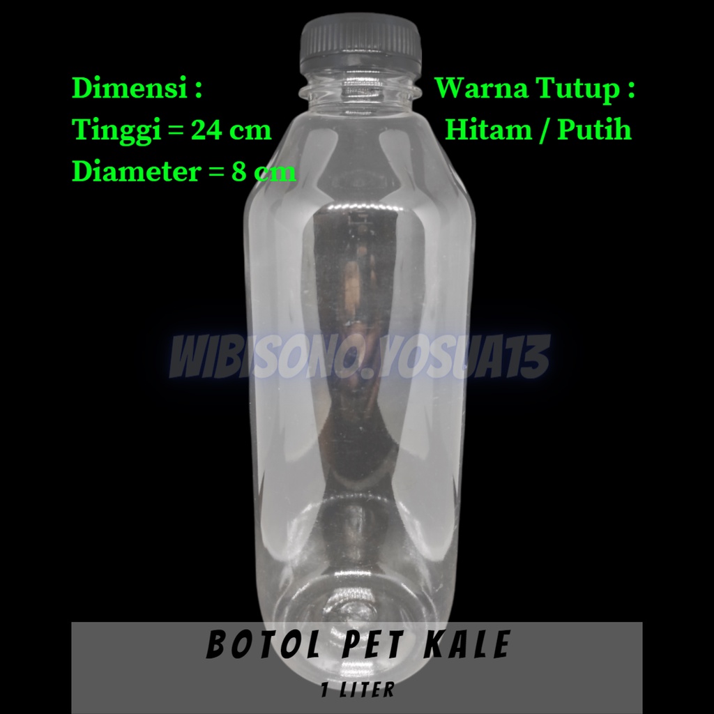 Botol Kale 1 Liter 1 ltr 1000ml Botol Kopi 1 Liter Botol Minuman 1 Liter Botol Tebal 1 Liter Bahan P