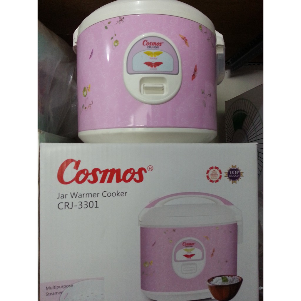 Rice Cooker Cosmos CRJ3301 Pink 1,8lt Teflon Asli, Baru, Garansi Resmi