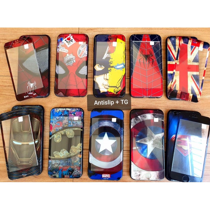 CASE SUPERHERO+TEMPEREDGLASS REALME C11