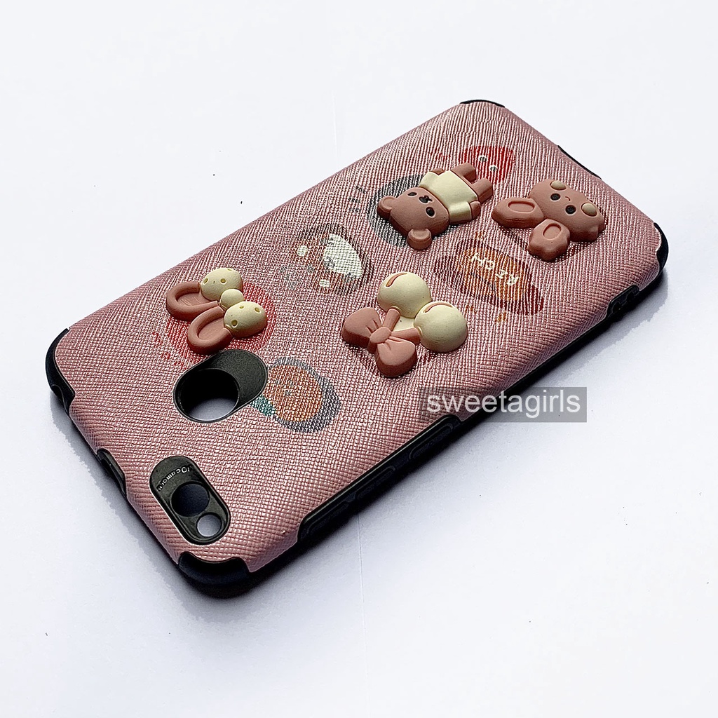 Casing Silikon Lucu untuk Xiaomi Redmi 4X -  Model Anticrack - Casing peach Case Gemoy - Bisa Bayar ditempat - sweetgirls - Case Cubit Lucu - Karakter - Head Karakter Softcase - Case Gemoy - Kesing - Aesthetic - Boneka 3D