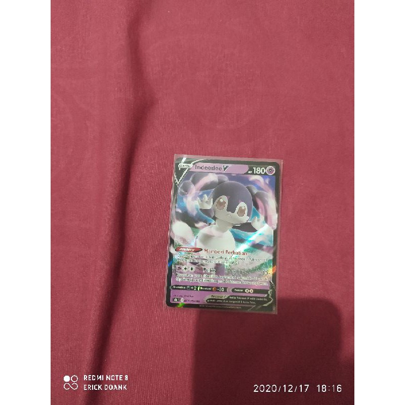 kartu pokemon bahasa Indonesia indeedee  V RR