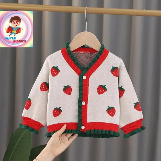 jaket bayi perempuan import / sweater anak perempuan bayi
