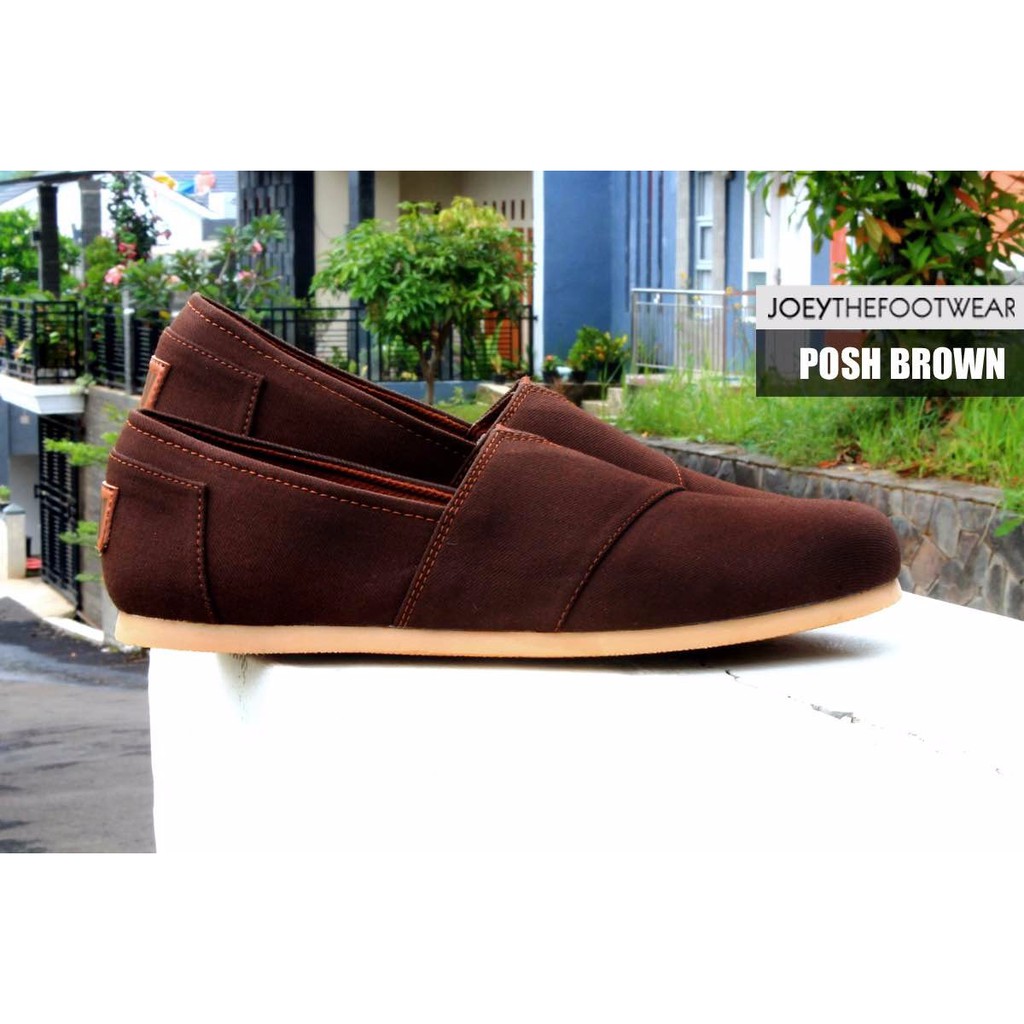 SEPATU JOEY POSH BROWN JOEY FOOTWEAR 100 ORIGINAL SEPATU SELOP TERLARIS