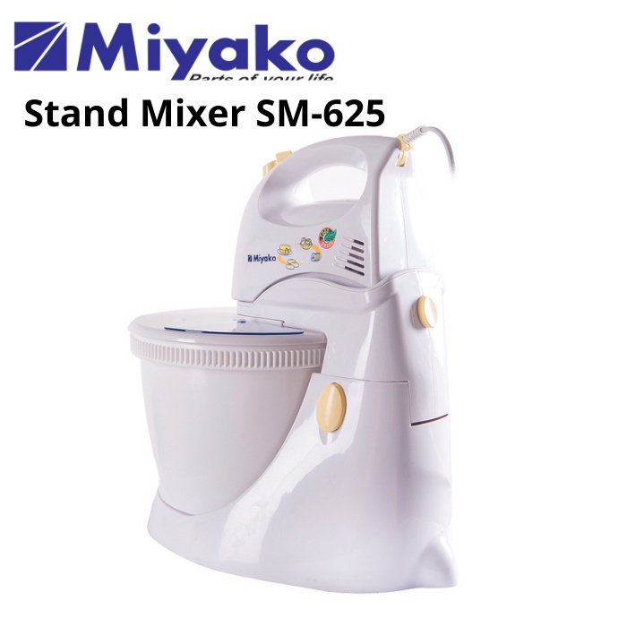 Miyako Stand Mixer SM-625 | Pencampur Pengaduk SM625 SM 625 Original Garansi Resmi