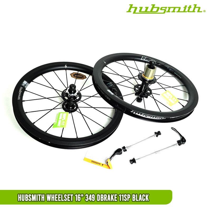 HUBSMITH Wheelset 16" 349 Bromp*** Fnhon 100/135 DISC BLACK 11 Speed