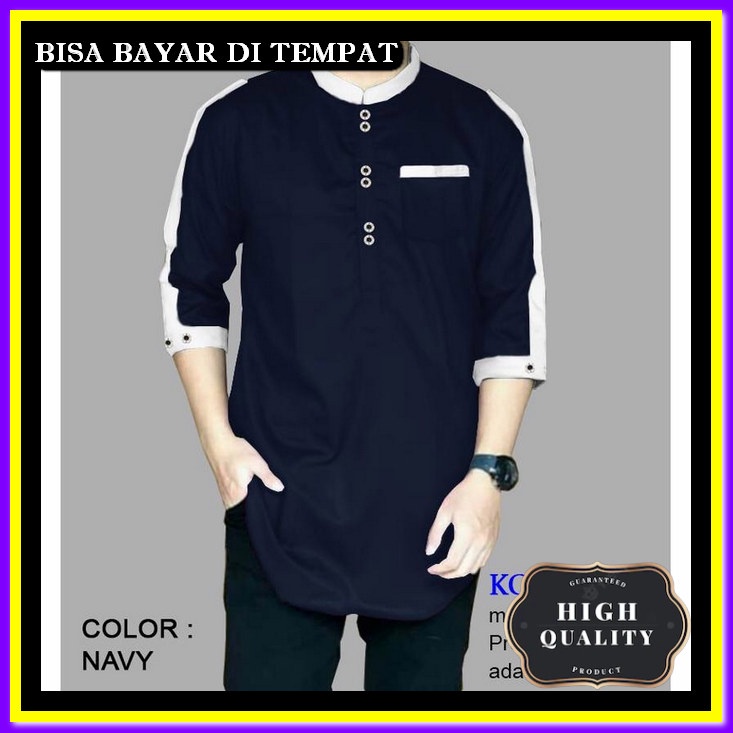 Kemko Dewasa Baju Koko Terbaru Murah Bju Koko Laki Laki Remaja Atasan Pria Muslim Modern Import Prem