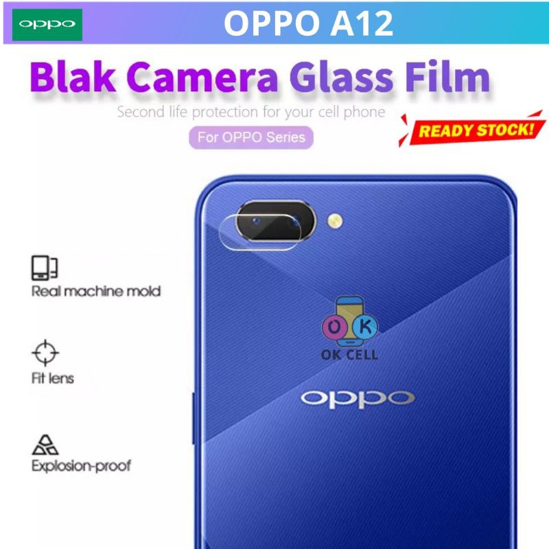 Tempered Glass Camera Oppo A12 - TG Anti Gores Kamera Belakang Oppo A12 Pelindung Lensa Premium